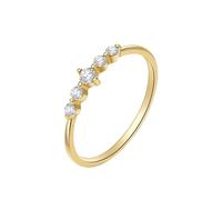 Anillo de compromiso para mujer con diamantes de oro amarillo de 9 quilates, 14 quilates, 18 quilates, redondo con diamante de 0,05 ct talla sólida no chapada moda para lesbiana graduación joyería, 50
