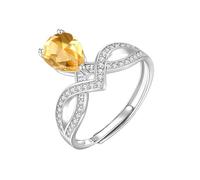 Anillo De Compromiso Solitario Con Halo De Lágrima En Plata De Ley 925 Para Mujer, Anillo De Piedra Preciosa Natural Con Corte De Pera, Banda Cruzada De Cz, Promesa De Infinito, Banda De Boda De Ci