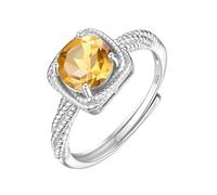 Anillo De Compromiso Solitario Con Halo De Plata De Ley 925 Para Mujer, Anillo De Piedras Preciosas Naturales De Corte Brillante, Banda De Cable Con Giro De Cz Chapada En Oro De 14 Quilates, Banda D