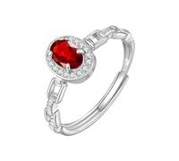 Anillo De Compromiso Solitario Con Halo De Plata Esterlina 925 Para Mujer, Anillo De Piedra Preciosa Natural De Corte Ovalado, Banda De Eslabones Cubanos De Cz, Anillo De Compromiso De Boda Para Có