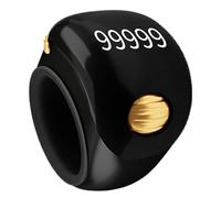 Anillo de contador - Anillo de contador de filas de 5 dígitos | Clicker electrónico de dedo | Herramienta portátil de conteo de oraciones con pantalla digital giratoria | Uso para meditación