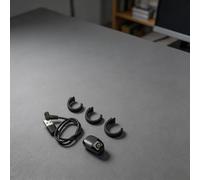 Anillo de contador digital Tasbih, para recordatorio de oración inteligente para zikr con pantalla de 0.42 pulgadas, tamaños ajustables para musulmanes (negro)