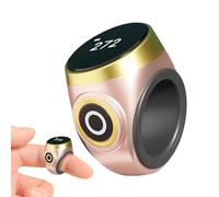 Anillo de contador Tally - Ajuste de silicona ajustable, grabación electrónica silenciosa, pantalla de alta definición, contador de puntos versátil | Equipo deportivo portátil para el conteo deportivo