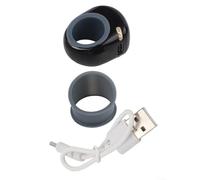 Anillo de conteo inteligente de cuentas con pantalla LED adecuado para contar con precisión en manualidades y otras actividades (negro)