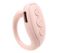 Anillo de control remoto para teléfono, gira una página simple, batería de larga duración, conexión BT, soporte de múltiples aplicaciones, diseño ergonómico, funcionamiento estable (rosa)