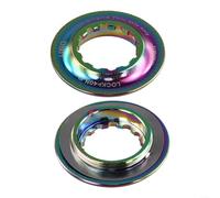 Anillo de cubierta de bloqueo de freno de disco para bloqueo central para rotores, se adapta a bujes de bloqueo central con estándares de eje pasante de 9 12 o 15 mm (multicolor)