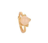 Anillo de cuentas de jade natural de oro antiguo para mujer, apertura simple, ajustable, anillos de boda para mujer