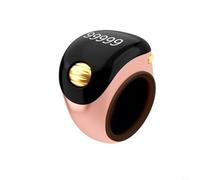 Anillo de cuentas LED con función Smart Counter de material ABS, tamaño 6,6 x 6,3 x 5 cm, fácil de transportar y cómodo, para contar con precisión en hobby o actividad (oro rosa)