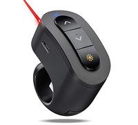 Anillo de dedo recargable inalámbrico para PowerPoint, Keynote, Mac, portátil, mando a distancia USB con RF de 2.4 GHz