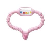 Anillo De Dentición Curaprox Para Bebés De 0 a 24 Meses | Alivia Las Molestias De La Dentición | Sin Bpa | Con Cepillo De Dientes De Entrenamiento |Rosa |Fabricado en Suiza
