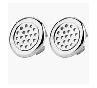 Anillo de Desbordamiento de Fregadero Tapa embellecedora for lavabo de baño, anillo desbordamiento galvanizado plástico, accesorio for bañera, Lavabo Bouchon 22-24mm, 2 uds(2pcs-E)
