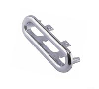 Anillo de desbordamiento, tapa de desbordamiento Oval de repuesto del tanque de agua de la cuenca de cromo fácil de instalar anillo de desbordamiento del lavabo anillo Oval plano