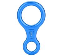 Anillo de Descenso de Cuerda con Forma de 8 de 35KN, Irrompible y Portátil, Adecuado para Cuerda de 8-13mm, Rescate contra Incendios, Trabajo en Alto (Blue)