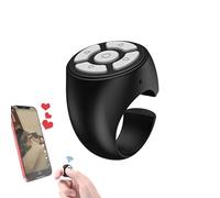 Anillo de desplazamiento, cómodo desplazador de dedo inalámbrico, anillo de control remoto portátil, anillo de dedo de dientes azules, control remoto de de página, controlador de teléfono
