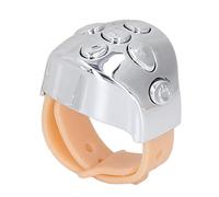 Anillo de Desplazamiento de Control Remoto, Clic Remoto de Teléfono Móvil, de Página Fácil, 5.1 con Batería de Polímero de Litio de 30 MAh para Ver Videos (Plata)