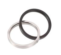 Anillo de Doble Anillo de Acero Inoxidable para Mujer Elegante | Acabado Pulido y Superficie Lisa, Retención de Color Duradera, Estilo Delicado Creativo para Citas