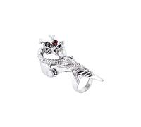 Anillo de dragón retro hip hop, estilo gótico, anillo de garra punk, anillo de aleación de personalidad para nudillos femeninos, Plástico