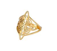 Anillo de Dudo de Bruja para Mujer Brujería Trinidad Celta Amuleto Wiccano Joyería para el día de la Madre Regalo de Cumpleaños