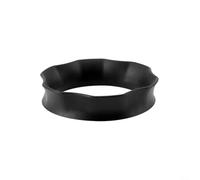Anillo de embudo de dosificación de café de precisión para portafiltro 51, 53, 58 mm, minimiza el desbordamiento y mejora la consistencia (53 mm, negro)