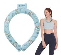 Anillo de enfriamiento para el cuello - Envoltura de enfriamiento para el cuello portátil y reutilizable, accesorios de refrigeración para clima cálido, gel envolvente para el cuello, calma y relaja