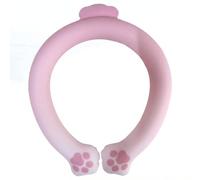 Anillo de enfriamiento para el cuello, tubo de enfriamiento del cuello reutilizable con lindo diseño de garra de gato, anillo de hielo para el clima cálido del verano