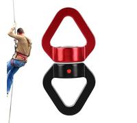 Anillo de escalada con mecanismo giratorio | Anillo de bloqueo | Clip de cuerda de aluminio aeronáutico 7075 | 30 KN resistente, resistente y ligero para recordar, rescate