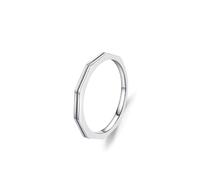 Anillo de eternidad para mujer, anillos de banda ancha para mujer, plata y oro blanco y joyería bohemia Pt950 para mujer, J 1/2, PT950, Sin piedra preciosa