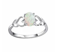 Anillo de extensión de plata de ley 925 con piedras preciosas para mujer, juego de 2 joyas (plata, A)