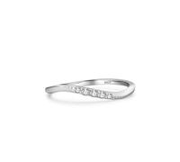 Anillo de Fiancaille Gótico Alliance Plata maciza Mujer 999 onda ajustable popular para pareja unisex hermana cumpleaños joyería, Réglable, Plata de ley 999, Zirconia cúbica