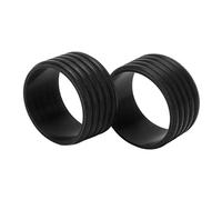 Anillo de Fijación de Sobregrip de Tenis, Anillo de Raqueta de Silicona de Alta Elasticidad para Raquetas(Negro)