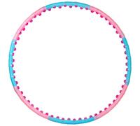 Anillo de Fitness 110 Cm 1.25 Kg Rueda de Ejercicio con 64 Bolas de Masaje, Jinpoli Ancho Plegable