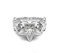 Anillo de flor de grado literatura hermosa mujer bastante lindo bonito encanto adorno individualidad regalo San Valentín novia artesanía fineprofesional y a la moda