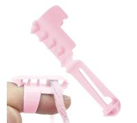 Anillo de ganchillo para dedos, anillos de tensión para ganchillo, herramienta separada, ajustable, ligero, para madre, abuela, principiante, tejido de las autoridades artesanales