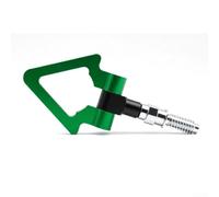 Anillo de gancho de remolque triangular de modificación de coche para aplicación de parachoques delantero, plataformas de estilo europeo japonés (estilo europeo verde)