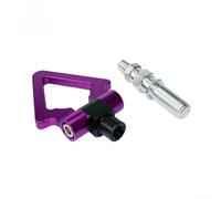 Anillo de gancho de remolque triangular de modificación de coche para aplicación de parachoques delantero, plataformas de estilo europeo japonés (estilo japonés plateado)