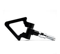 Anillo de gancho de remolque triangular para parachoques delantero automotriz construido para necesidades de modificación de automóviles de estilo europeo japonés (estilo europeo negro)