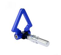Anillo de gancho de remolque triangular para parachoques delantero para actualización de estilo de vehículo, compatible con construcciones europeas japonesas (estilo japonés azul)