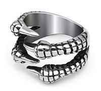 Anillo de garra de dragón antiguo para hombre, diseño de garra de águila punk, gótico, dragón, garra de águila, joyería para hombre, Acero inoxidable, Sin piedras preciosas