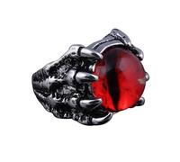 anillo de globo ocular - Claw Eye Biker Jewelry Dragon Eagle Claw Punk Eye Ring,Anillo de motorista de de garra de dragón único gótico ajustable con apertura para accesorio de fiesta de disfraces de H