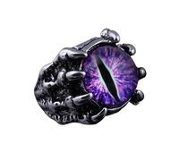 anillo de globo ocular | Claw Eye Biker Jewelry Dragon Eagle Claw Punk Eye Ring,Apertura única ajustable gótico punk dragón águila garra mal gótico anillos para hombres mujeres, joyería de la suerte
