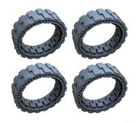 Anillo de goma de rueda para Ecovacs X1 para OMNI Turbo X1S Pro para T10 para T20 Pro, cepillo gris, junta resistente al polvo, fácil montaje, 2 unidades (4 unidades)