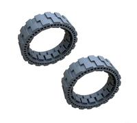 Anillo de goma de rueda para Ecovacs X1 para OMNI Turbo X1S Pro para T10 para T20 Pro, cepillo gris, junta resistente al polvo, fácil montaje, 2 unidades (2 unidades)