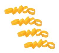 Anillo de Goma Ensanchado Amarillo de Alta Elasticidad para Snowboard | Goma, Resistente a Deformación y Rotura, para Fijaciones Uso Diario, Formato Grueso