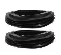 Anillo de Goma para Cuenco de Champú Sello y Ajuste, 2 Piezas | Negro, Goma, Anillo de Sellado para Lavabo de Lavado de Cabello, Protección de Suelo y Fijación Precisa