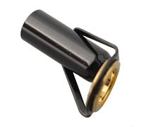 Anillo de guía superior de punta de caña resistente con forro de cerámica para fundición de caña de pescar, herramienta de construcción, diseño negro (5,5 mm)