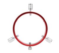 Anillo de Guía Telescópica, Anillo de Alcance Buscador de 110 Mm con Tornillos M6 para Tubo de Telescopio de 90 a 110 Mm de Diámetro, Ensanchado en 14 Mm, Construido con Aleación