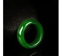Anillo de Jade Jade Natural Jade Anillo Masculino y Hembra Jade Anillo Dedo (Size : Inner diameter19mm)