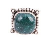 Anillo de jade verde natural 925, anillo hecho a mano para mujer, anillo boho, Piedra preciosa, Jade Verde