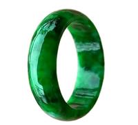 Anillo de jade verde para mujeres y hombres, anillos de jadeíta de esmeralda natural, joyería diaria a juego,20mm