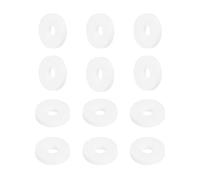 Anillo de junta espaciadora de sellado blanco grueso de 12 piezas | Arandelas planas de PTFE 5-66mm ID 12-75mm OD 2mm/3mm for maquinaria de pernos de manguera de tubo de grifo(8x14x3mm)